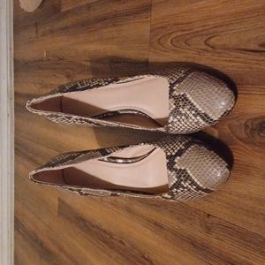Snake print heels for women